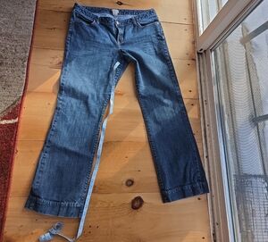 GAP Women's Flare Jeans in Deep Blue